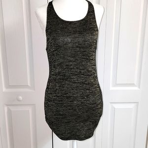 Leith women's heathered dark green & tank top. XS.